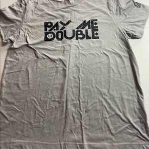Adidas Gray Pay me double t-shirt
